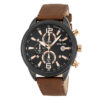 3GUYS 3G34406 Brown Leather Chronograph